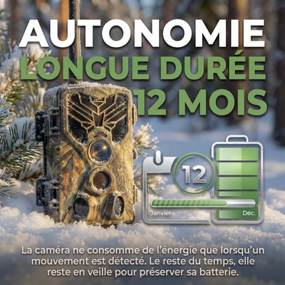 Caméra de Chasse 4G+ 4K avec Écran